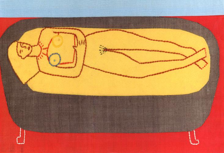 Ich Bad 1996 Baumwolle 28.5 ×34.5 cm (c) Andrea Muheim