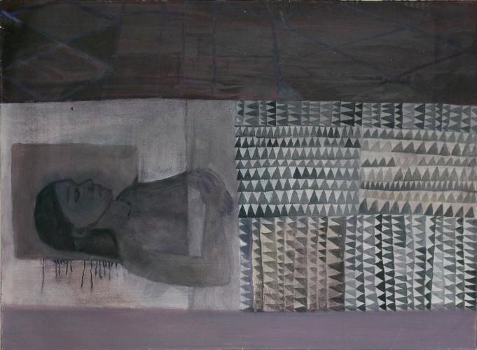 Ich in Madrid 1996 Oel/Leinwand 73×100 cm (c) Andrea Muheim