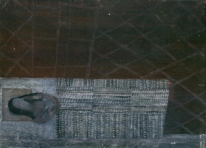 Ich Madrid III 1996 Oel auf Sperrholz 21×29 cm (c) Andrea Muheim