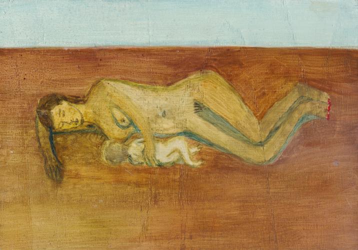 Stillen 1998 Oel auf Sperrholz 21×30 cm (c) Andrea Muheim