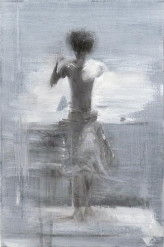 Dancer II 2018 Oel auf Acryl auf Leinwand 45×30 cm (c) Andrea Muheim